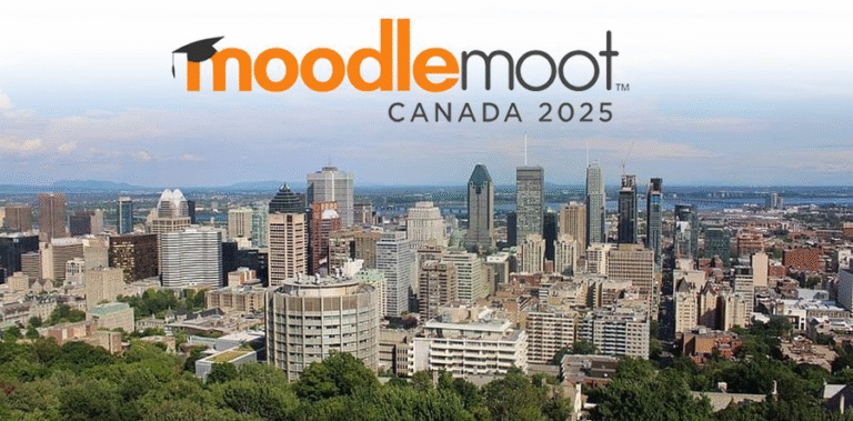 moodlemoot Canada 2025 with panoramic view of Montreal as its venue city