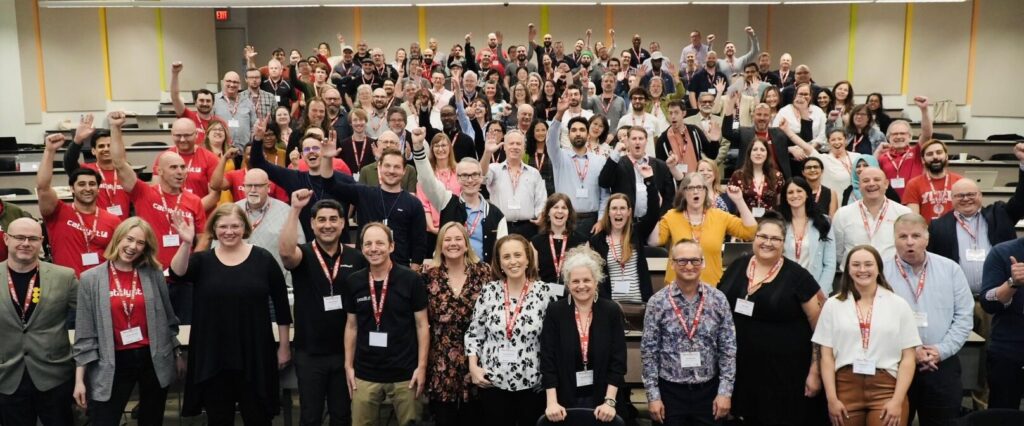 Moodlemoot Canada 2024 group photo of all attendees