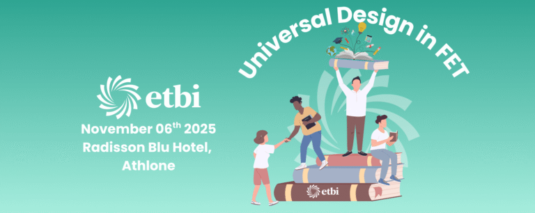 ETBI Universal Design in FET holding screen. showing the date, location.